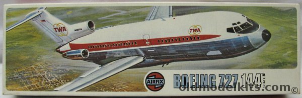 Airfix 1/144 Boeing 727-100 - TWA - Bagged, 03173-6 plastic model kit